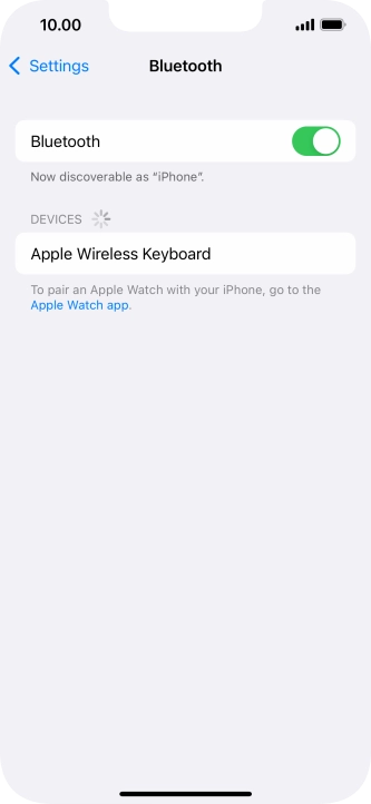 Press the required Bluetooth device and follow the instructions on the screen to pair the device with your phone. Press the required Bluetooth device and follow the instructions on the screen to pair the device with your phone.