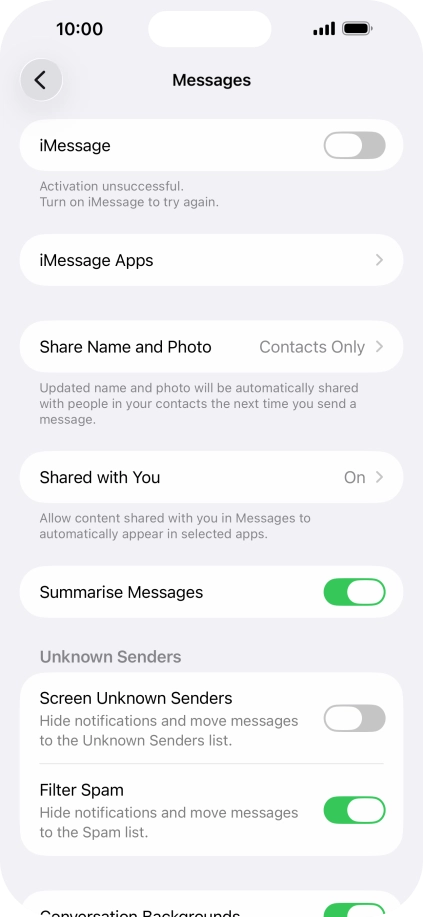 Press the indicator next to Press the indicator next to
