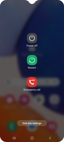 Press Power off. Press Power off.