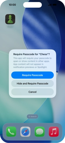 Press Require Passcode. Press Require Passcode.