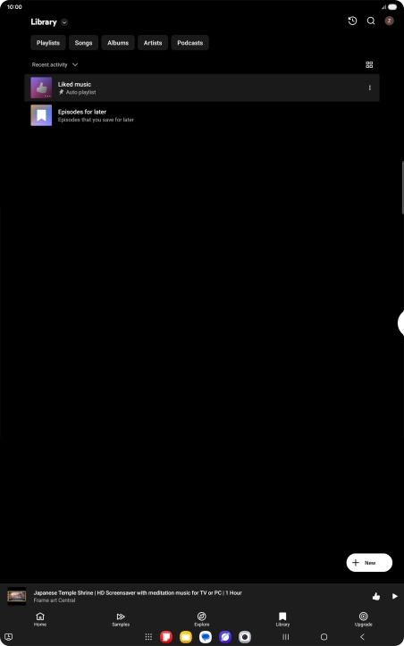 Press the drop down list. Press the drop down list.