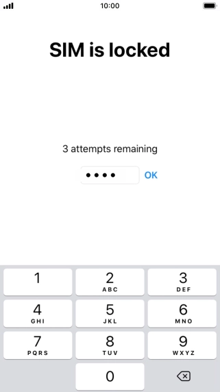 If your SIM is locked, key in your PIN and press OK. If your SIM is locked, key in your PIN and press OK.