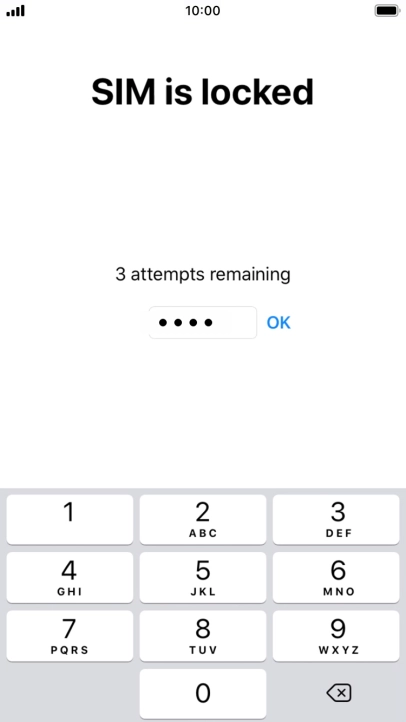 If your SIM is locked, key in your PIN and press OK. If your SIM is locked, key in your PIN and press OK.