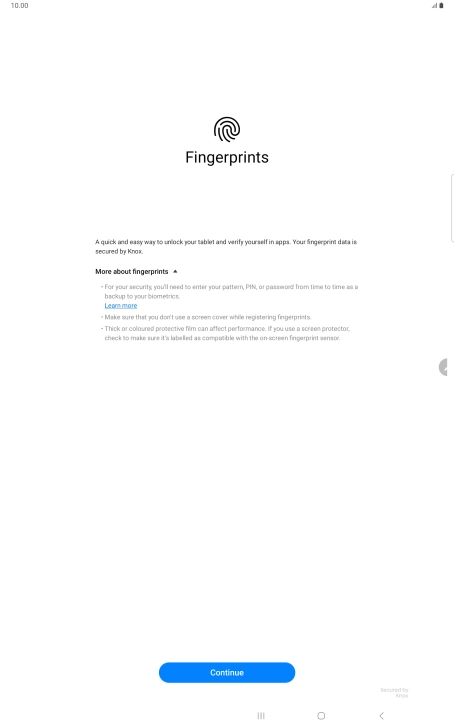 Press Continue. Press Continue.