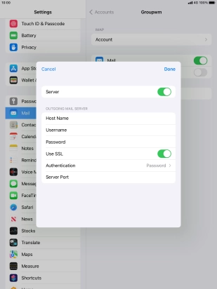 Press the indicator next to Press the indicator next to