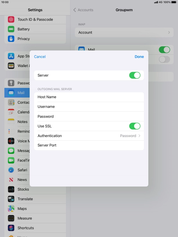 Press the indicator next to Press the indicator next to