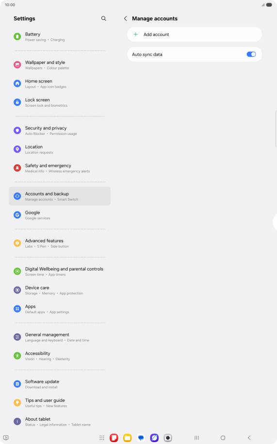 Press Add account. Press Add account.