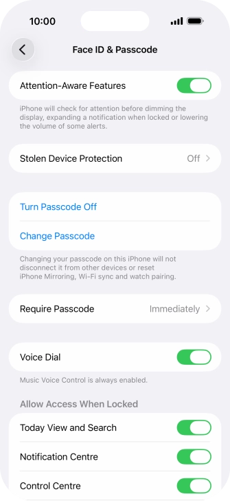 Press Turn Passcode Off and key in the phone lock code. Press Turn Passcode Off and key in the phone lock code.