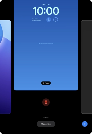 Press the delete icon. Press the delete icon.