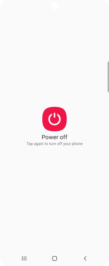 Press Power off. Press Power off.