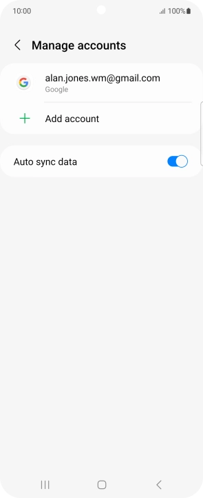Press Add account. Press Add account.