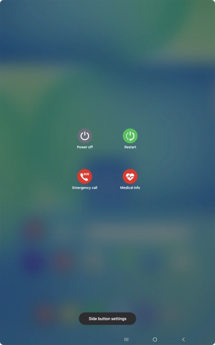 Press Power off. Press Power off.