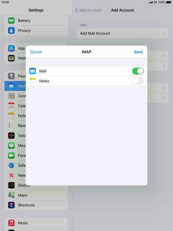 Press Save. Your email account has now been set up. To select more settings for incoming and outgoing server, proceed with the following steps. Press Save. Your email account has now been set up. To select more settings for incoming and outgoing server, proceed with the following steps.