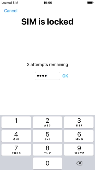If your SIM is locked, key in your PIN and press OK. If your SIM is locked, key in your PIN and press OK.