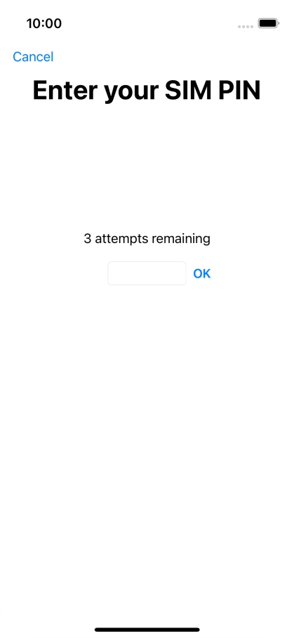 If your SIM is locked, key in your PIN and press OK. If your SIM is locked, key in your PIN and press OK.