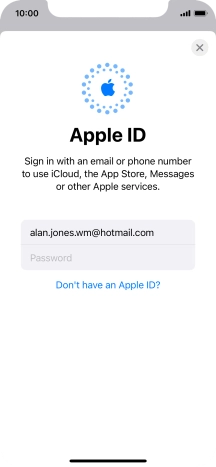Press Password and key in the password for your Apple ID. Press Password and key in the password for your Apple ID.