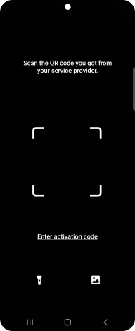 Place the QR code you've received inside the phone camera frame to scan the code. Place the QR code you've received inside the phone camera frame to scan the code.