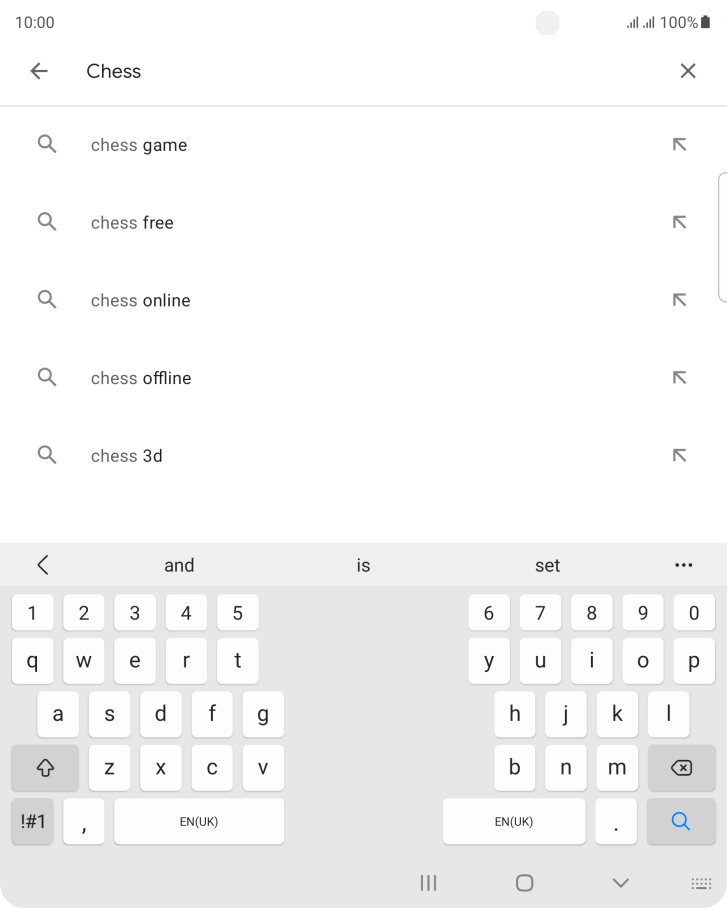 Key in the name or subject of the required app and press the search icon. Key in the name or subject of the required app and press the search icon.