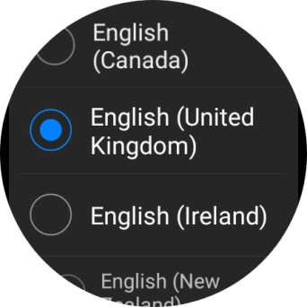 Press the required language. Press the required language.