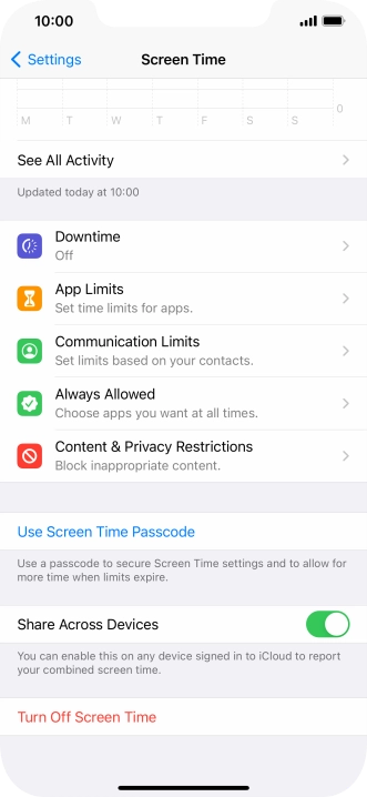 Press the indicator next to Press the indicator next to