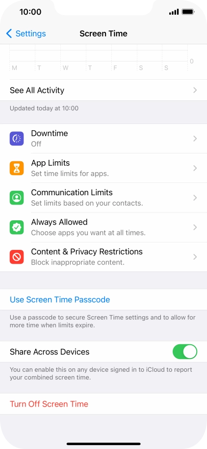 Press the indicator next to Press the indicator next to
