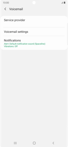 Press Voicemail settings. Press Voicemail settings.