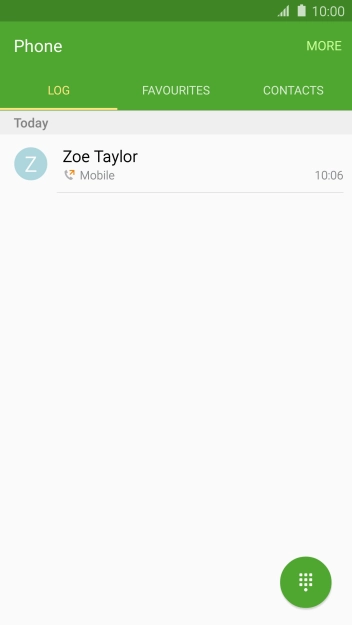 Press the keypad icon. Press the keypad icon.