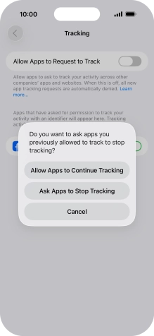 If you turn off the function, press the required setting. If you turn off the function, press the required setting.