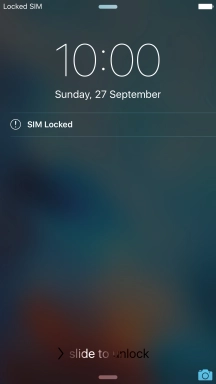 Slide your finger right on the screen. Slide your finger right on the screen.