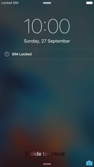 Slide your finger right on the screen. Slide your finger right on the screen.