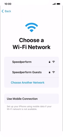 Press the required Wi-Fi network. Press the required Wi-Fi network.