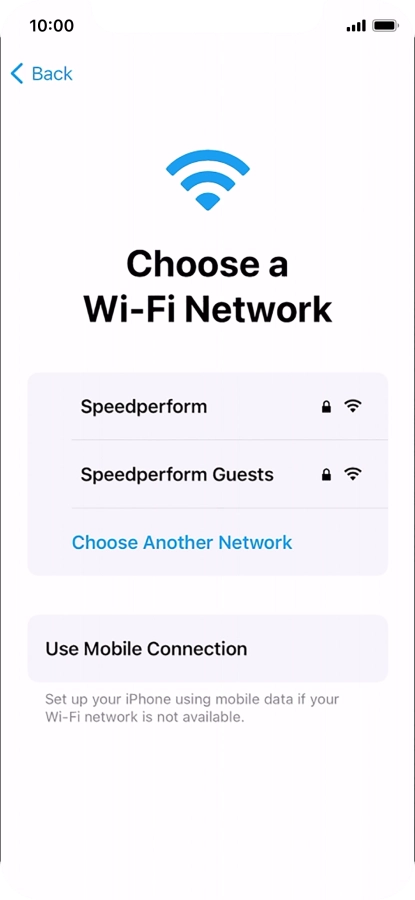 Press the required Wi-Fi network. Press the required Wi-Fi network.