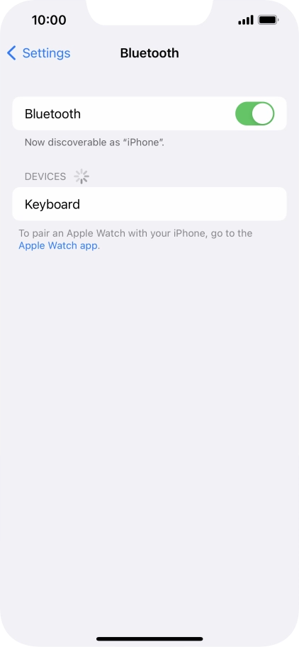 Press the required Bluetooth device and follow the instructions on the screen to pair the device with your phone. Press the required Bluetooth device and follow the instructions on the screen to pair the device with your phone.