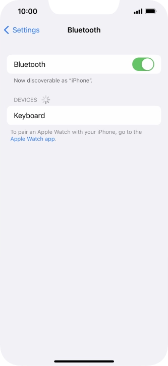 Press the required Bluetooth device and follow the instructions on the screen to pair the device with your phone. Press the required Bluetooth device and follow the instructions on the screen to pair the device with your phone.