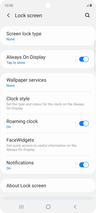 Press the Home key to return to the home screen. Press the Home key to return to the home screen.