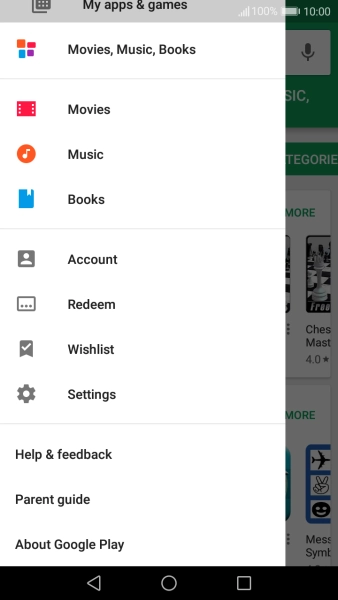 Press Settings. Press Settings.