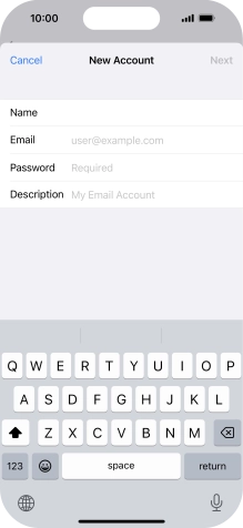 Press Email and key in your email address. Press Email and key in your email address.