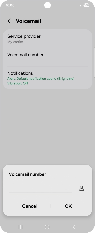 Key in +61414121121 and press OK. Key in +61414121121 and press OK.