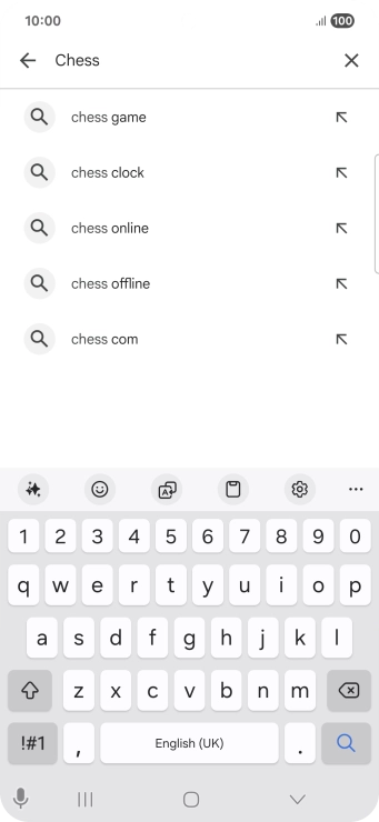 Key in the name or subject of the required app and press the search icon. Key in the name or subject of the required app and press the search icon.