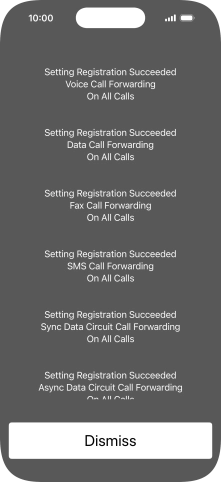 Press Dismiss. Press Dismiss.