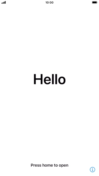 Press the Home key. Press the Home key.