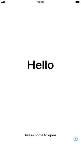 Press the Home key. Press the Home key.