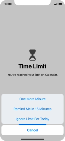 Press the required setting. Press the required setting.