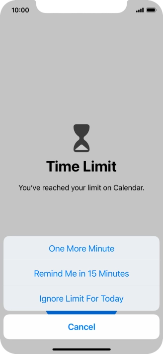 Press the required setting. Press the required setting.
