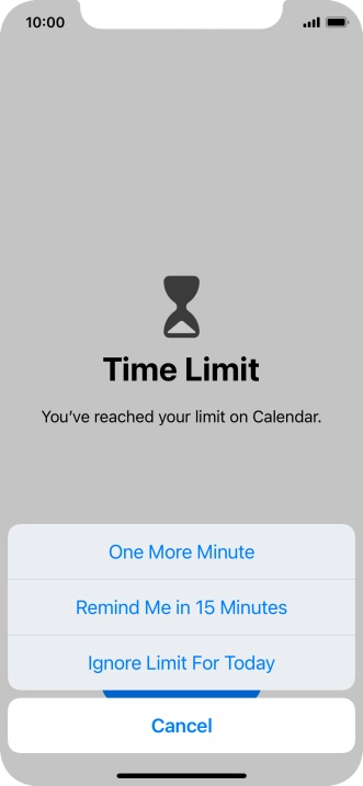 Press the required setting. Press the required setting.