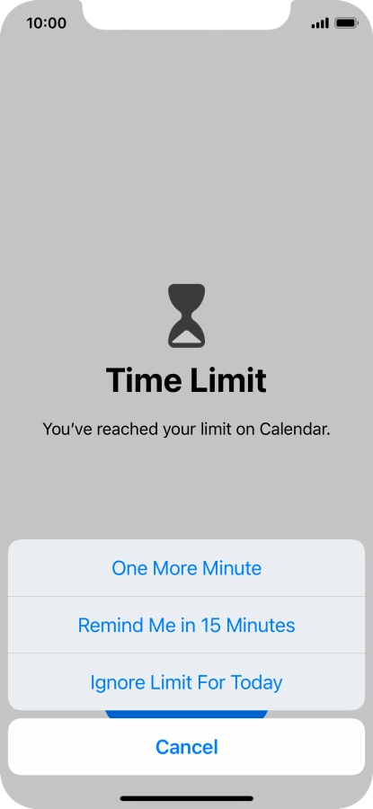 Press the required setting. Press the required setting.