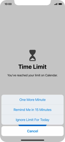 Press the required setting. Press the required setting.