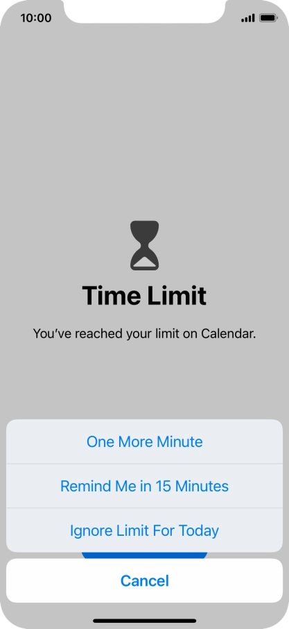 Press the required setting. Press the required setting.