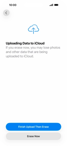 Press Erase Now. Press Erase Now.
