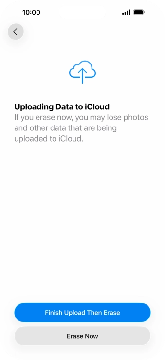 Press Erase Now. Press Erase Now.